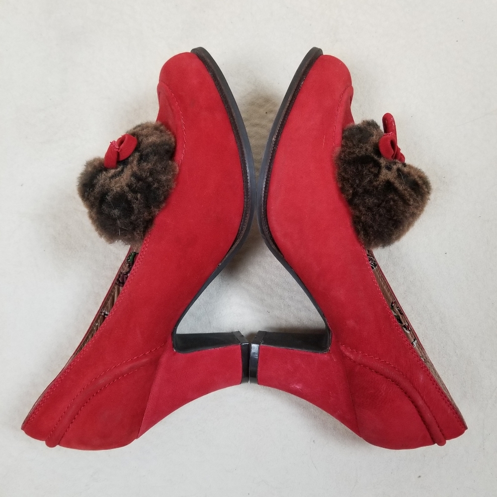 L-Fire shearling bow heels - Picture 8 of 8